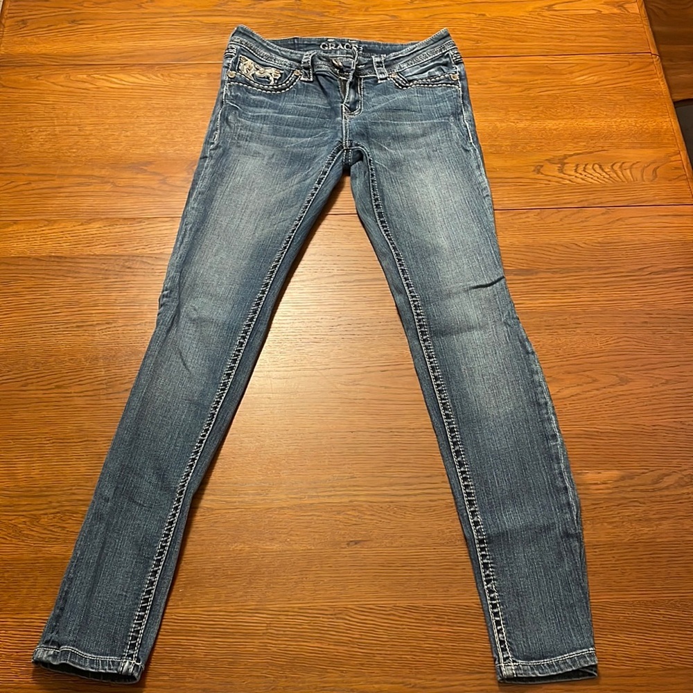 Grace In LA Skinny Jeans, Size 27